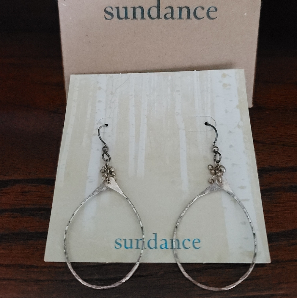 Sundance Sterling Silver Teardrop Earrings.
